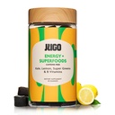 JUGO Energy + SUPERFOODS MSD 124; Vitamin B12 Gummier med Kale & Super Greens MSD 124; 40 Count Coffeine- Free Energy Gummies MSD 124; Plant- baseret, Gelatin- Free, Non- GMO, Made in USA
