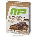 Muscle Pharm Combat Ready Chocolate Chip Cookie Dough Protein Bar,High Protein Bars,Combat Cravings,Fuel Performance & Meet Energy Demands,20g Protein from Whey Protein,5g Fiber,Gluten Free,4 Bars