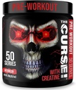 JNX SPORTER Forbandelsen! Pre Workout pulver til mænd og kvinder, Koffein, Beta- Alanine, Creatin, L- Citrullin, 50 Servere, Watermelon Flavor - Boost energi, Styrke og fokus