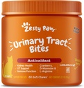 Zestity Paws Cranberry Urinary Tract Bites for Cats - Nyre & Urinary Tract Health - Soft Chews med D-Mannose, Vitamin B6 & L-Arginin - immunforsvar & Gut Support - Bacon - 60 Greve