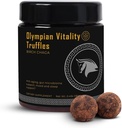Olympian Vitality Truffles 124; Natural Gut Health Dessert & Gut Detox Supplement + Sleep Support Buddy 124; Humic & Fulvic Acid Organic Pure Cacao & Date Buddy 124; Non GMO & Organic