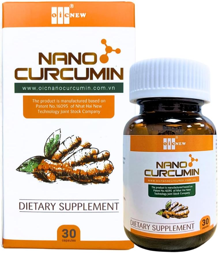 Nano Curcumin - 30 kapsler - Nano teknologi øger absorptionen op til 99,9%, fremmer fordøjelsessystemet, Relieves Gastric og Beautifies The Skin