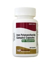 Iron Polysaccharide Complex Capsules, 150mg Elemental Iron Supplement, 100 Count, Daily Dietary Support, Chelated and Easy On Stomach, Helps for Iron Deficiency Anemia,