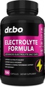 Elektrolytpiller supplement salttabletter - Elektrolytkapsler med kalium, magnesium, natrium, chlorid, calciumerstatning for Keto, kramper og rehydrering Salte Kosttilskud - 100 hydreringskapsler