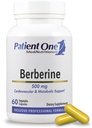 Patient One Berberine 500 mg | Supplement to Support Heart and GI Health* | 60 Capsules