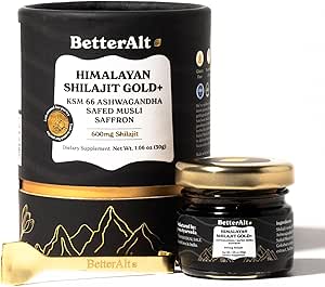 Bedre Alt Pure Himalayan Shilajit Gold + (30gm) Name 124; Forbedrer Inddrivelse & Boosts styrke