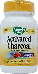 Activated Charcoal, 100 Capsules (280 mg)