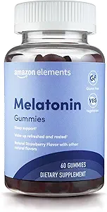   Elements - Melatonin 10mg Gummies, Supports Restful Sleep, Strawberry, 60 Count (Previously Revly)