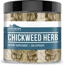 Earthborn Elements Chickweed Herb (200 Kapsler) Pure, No Fillers eller Additiver