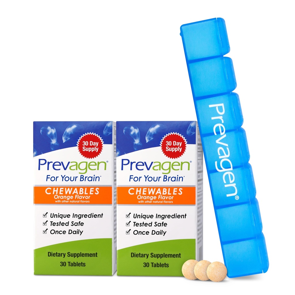 Prevagen Regelmæssig Styrke Orange Chewables - 60 tabletter (2 måneders Tilgang)