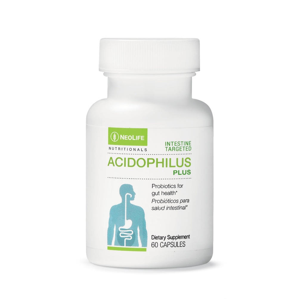 NeoLife Acidophilus Plus Probiotic - 5 Billion CFU, Digestive & Gut Health, Broad Spectrum Formula, Probiotics for Men & Women (Single)
