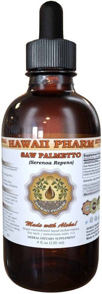 Hawaii Pharm Saw Palmetto (Serenoa Repens) Flydende ekstrakt 4 fl.oz (120ml)