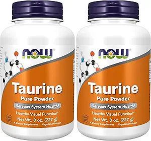 NU Kosttilskud, Taurine Pure Powder, Nervesystemet Sundhed *, Aminosyre, 8-Ounce (pakke med 2)