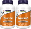 NU Kosttilskud, Taurine Pure Powder, Nervesystemet Sundhed *, Aminosyre, 8-Ounce (pakke med 2)