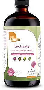 Zahler Lactivate, Lactation Support Supplement to Increase Mothers Milk Quality and Quantity, All Natural Breastfeeding Liquid Formula Containing Fenugreek, Certified Kosher Postnatal Vitamin, 16oz