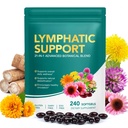 Lymphatic Drainage Supplements 240 Softgels, Lymph System Support Supplement for Women, Lymphatic Drainage Supplement with 21-in-1 Herbal Blend to Reduce Swelling, Supports Fluid Balance Immune System