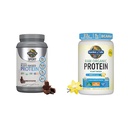 Garden of Life Organic Vegan Sport Protein Powder Bundle - Chocolate & Vanilla, 30g & 22g Plant Protein, Probiotics & BCAAs for Muscle Recovery