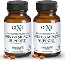GLX3 Joint Support Extra Strength Omega-3 Supplements124; Premium New Zealand Green Liped Mussel Oil - Comfort, Fleksibilitet, Muscle Recovery - ETA EPA DHA Omega 3 Kapsler 2 måneder