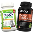 Colon Cleanse Candi Detox Formel - Natural tarmrenser piller til intestinal Bloating & Anti Overgrowth Cleansing for kvinder & mænd - Daglig Forstoppelse Relief supplement Gut Mavebalance Kontrol