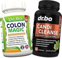 Colon Cleanse Candi Detox Formel - Natural tarmrenser piller til intestinal Bloating & Anti Overgrowth Cleansing for kvinder & mænd - Daglig Forstoppelse Relief supplement Gut Mavebalance Kontrol