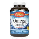 Carlson - Omega Complete Gems, Omega- 3-6-9, Wild Fanget, Sustainable Sourced, Heart Health, Joint Function & immunsupport, 90 Softgels