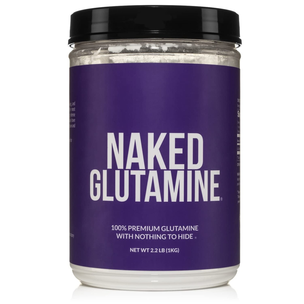 Pure L- Glutamin Made in the USA - 200 Serveringer - 1.000g, 2.2lb Bulk, Vegan, Non- GMO, Gluten og Soy Free. Minimere muskelfordeling og forbedre proteinsyntesen. Ingen tilsætningsstoffer