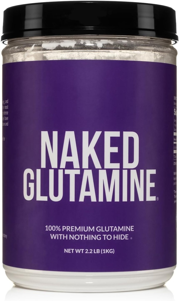 Pure L- Glutamin Made in the USA - 200 Serveringer - 1.000g, 2.2lb Bulk, Vegan, Non- GMO, Gluten og Soy Free. Minimere muskelfordeling og forbedre proteinsyntesen. Ingen tilsætningsstoffer