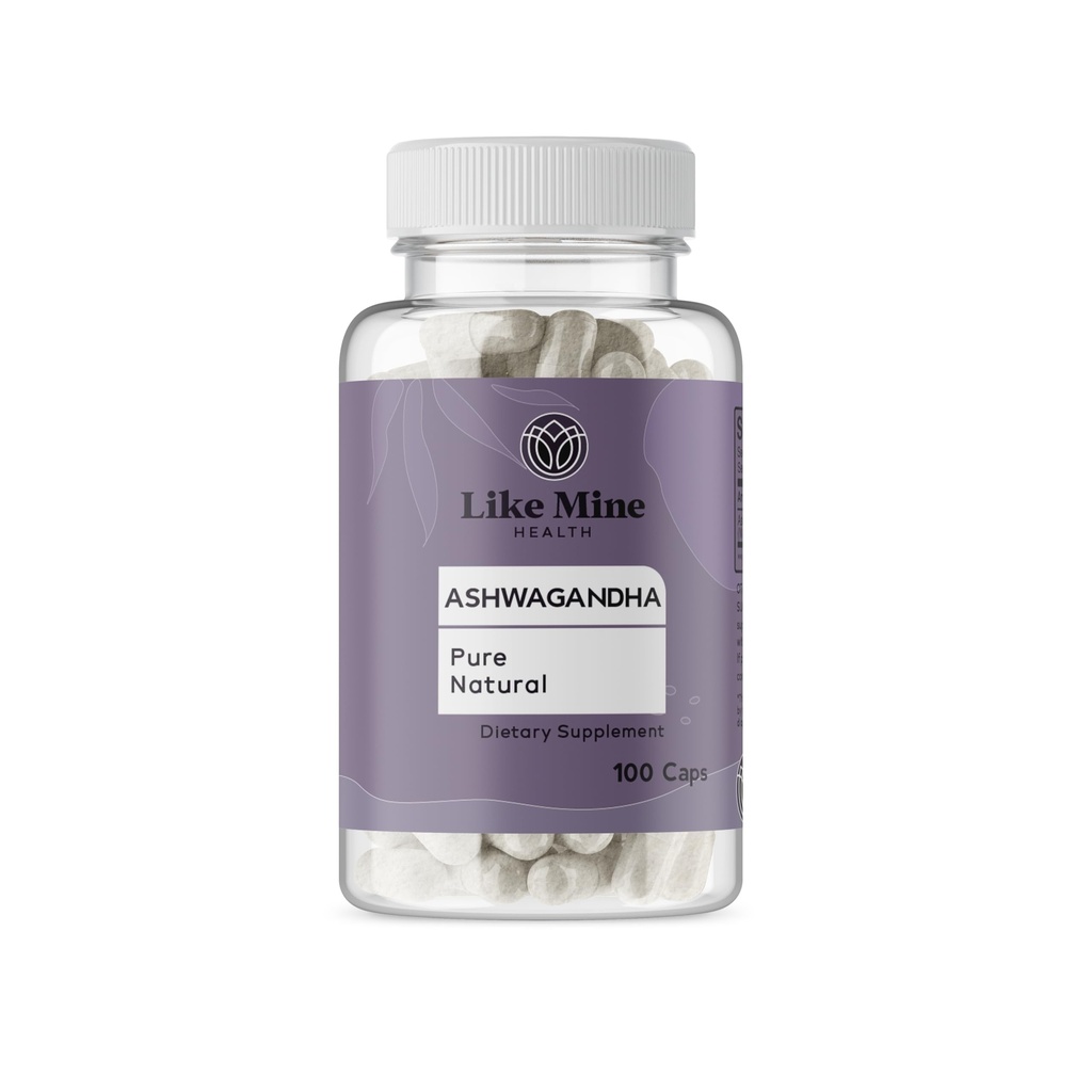 Ligesom mine Ashwagandha (100 kapsler), Ingen Fillers, Pure & Natural, Herbal supplement til kvinder