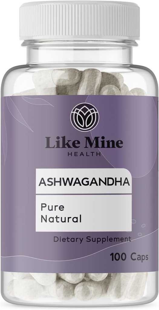 Ligesom mine Ashwagandha (100 kapsler), Ingen Fillers, Pure & Natural, Herbal supplement til kvinder