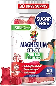 Magnesium Gummies for Kids & Adults - 200mg - Calm Magnesium Chews - Magnesium Citrate Chewable Supplement for Mood & Muscle Support
