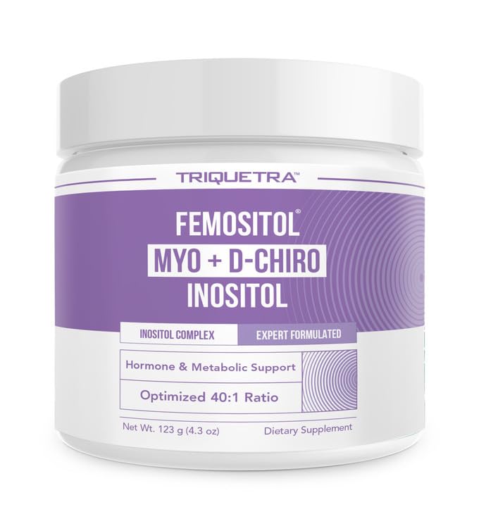 FemoSitol Inositol Powder Б124; Myo- Inositol & D- Chiro Inositol Complex - Klinisk proven 40: 1 Ratio (vitamin B8) Б124; PCOS, Hormonal Balance & Sund Ovarie Function Support (123 gram - 60 Servere)