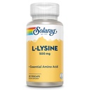 SOLARAY L Lysin 500 mg kapsler - Free- Form Essential Aminosyrer Supplement - Kraftig Wellness Support med L- Lysin Aminosyre - Lab Verified, 60- Day Garanti, 60 Servering, 60 VegCaps