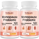 Menopause kosttilskud til kvinder, 120 Millioner CFU Probiotisk, 13-in-1 urter & botanicals Complex, for Hormone Menopause, Hot Flashes, Night Sweats, Mood Swings, Soveforstyrrelser, Vegan, 120 Caps