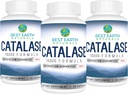 Bedste Earth Naturals Catalase Supplement 10.000 med Saw Palmetto, Biotin, Fo- Ti, PABA - Hårkosttilskud til stærkt hår - 180 kapsler - pakke med 3 (90-dages forsyning)