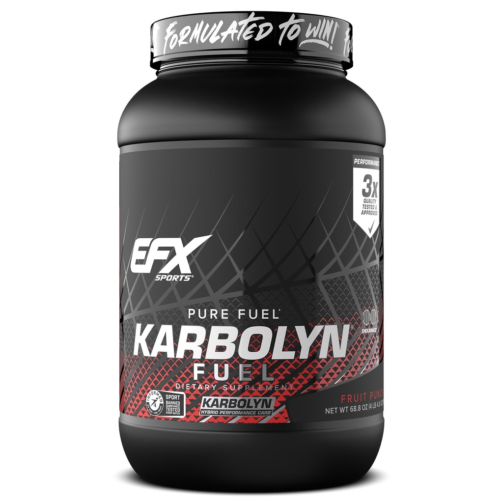 EFX Sports Karbolyn Brændstof • 124; Fast- Absorbing Carbodiate Pulver • 124; Carb Belastning, Vedvarende energi, Hurtig Inddrivelse • 124; Stimulant Gratis • 124; 36 Servering (Frugt Punch)