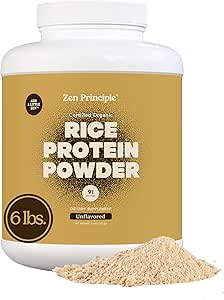 Zen Princip Organic Brown Rice Protein 6 LB. USDA Certified Organic. Uden smag. Ikke-GMO. Vegansk.