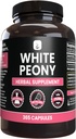 PURE ORIGINAL INGREDIENSER Hvid Peony (365 kapsler) Ingen Magnesium eller ris Fyldere, Altid Pure, Lab Verified