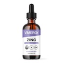 Virergy Organic Zink Kosttilskud til kvinder og mænd (7.5mg flydende zink per servering) Fast- Absorbing immunforsvar, fremmer sunde knogler & hud, USDA Certified Organic, Vegan, Op til 27 Servere (55 ml)