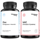 Zink, Magnesium & Vitamin B6 + NAC Bundle Support 124; Zink & Magnesium + N Acetyl Cysteine Bundle Support 124; Lever, Lung & Fertility Support