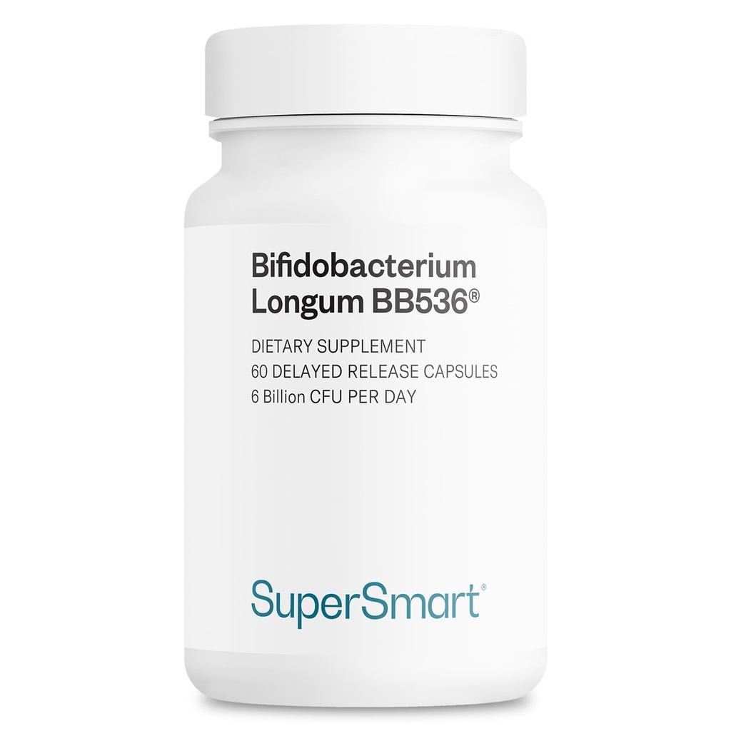 Supersmart - Bifidobacterium Longum (BB536) 6 Millioner CFU per dag - Probiotika & Prebiotika Supplement