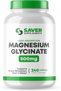 Magnesium Glycinat 500 mg - Høj Absorption, chelateret Magnesiumsupplement til muskel, søvn, hjerte og nervestøtte - Non-GMO & Gluten Free - 240 kapsler