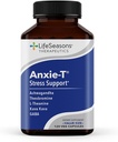 Anxie- T - Stress Relief Supplement - Understøtter Mood & Mental Focus - Føl rolig og afslappet - Eases Spænding & nervøsitet - Ashwagandha, Kava Kava, GABA & L- Theanin - 120 Kapsler