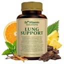 DR VITAMIN LØSNING Lung Detox Supplement for mænd og kvinder - 10-in-1 Blend w / C-vitamin & Butterbur Root - Understøtter Lung Sundhed & Respiratoriske Funktion - Forbedrer vejrtrækning, Oxygen Flow - 30 Vegan Caps