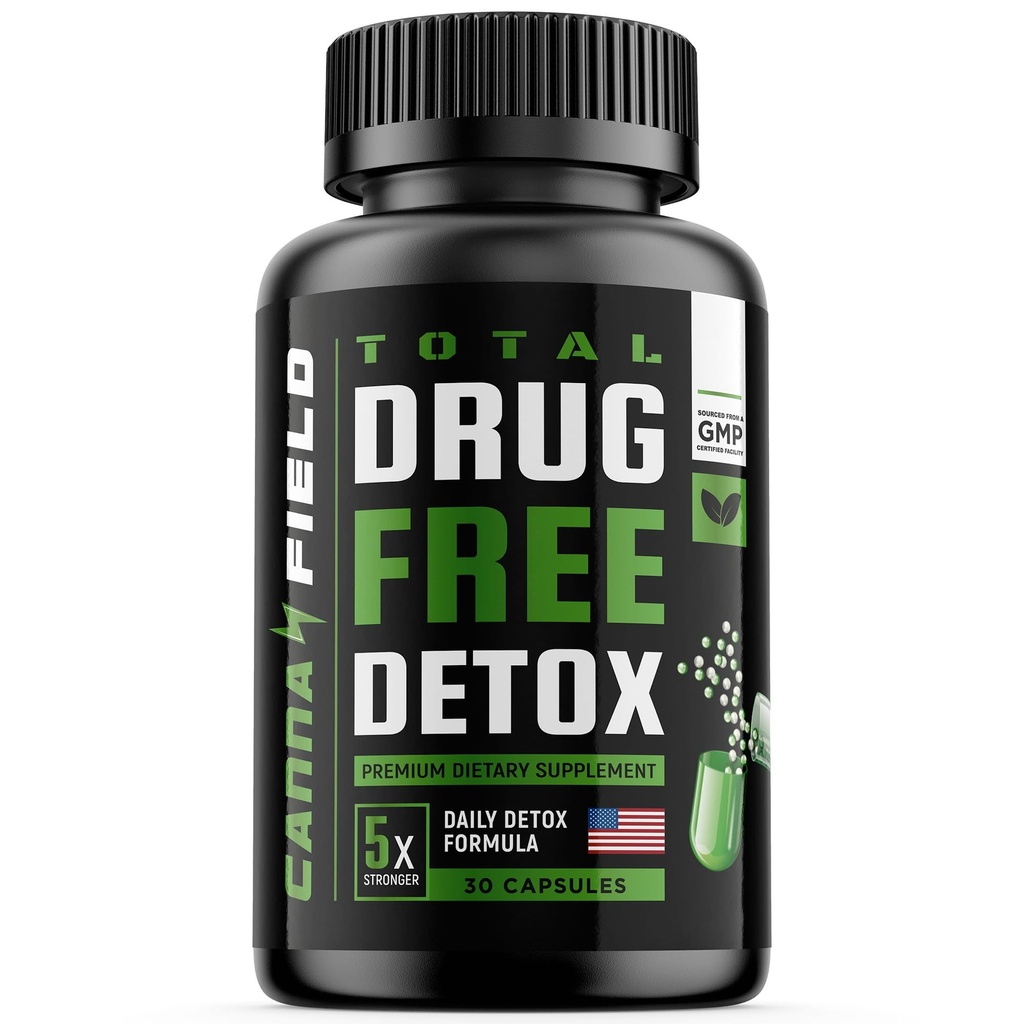 Detox og lever rense - USA Made - 5-dages naturlige toksiner fjerne - bedste piller til pass test - Premium Detox supplement - 30 kapsler