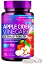 Æblecider Vinciferkapsler 1877mg - Ekstra styrke ACV Piller med vitamin D3 & Zink - Apple Vincitol piller supplement til fordøjelse, energi & immunforsvar, non-GMO, flaske i USA - 120 kapsler