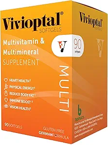 Vivioptal Multi, 90 Softgels, Multivitamin & Multimineral, Gluten Free, Tysk Formel