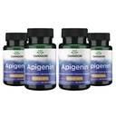 Swanson Apigenin- Bioflavonoid Supplement Naturlig prostatastøtte - Metabolisme & nerve sundhedstilskud - Support Sleep & Relaxation 90 Caps, 50 mg hver 4 pakke