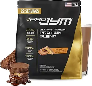 Pro JYM Chokolade Peanut Butter Protein Powder - Whey Protein Isolates, Casein, & Milk Protein, Lean Muscle Building for Mænd & Kvinder, JYM Supplement Science, 22 Servering
