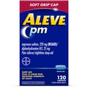 Aleve PM Sleep Aid Plus Pain Reliever Caplets, Naproxen Natrium & Diphenhydramin HCl, Nighttime, 120 Greve