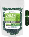 XPRS Nutra Størrelse 0 Tomme kapsler - 100 Tomme Veganske kapsler - Vegetariske piller - DIY vegetabilsk kapsel Fyldning - Veggie Pill Caps til Do- It- Yourself Kosttilskud (Forest Green)